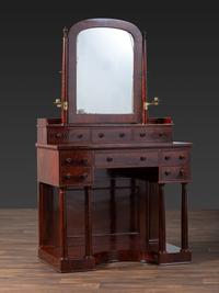 A Classical Brass Mounted Mahogany Gentleman's Dressing Table