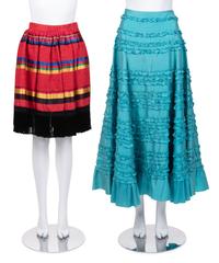 Five Designer Pieces: One Sonia Rykiel Suit, One YSL and One Valentino Skirt, and One Christian Dior Sweater, 1990-2000s