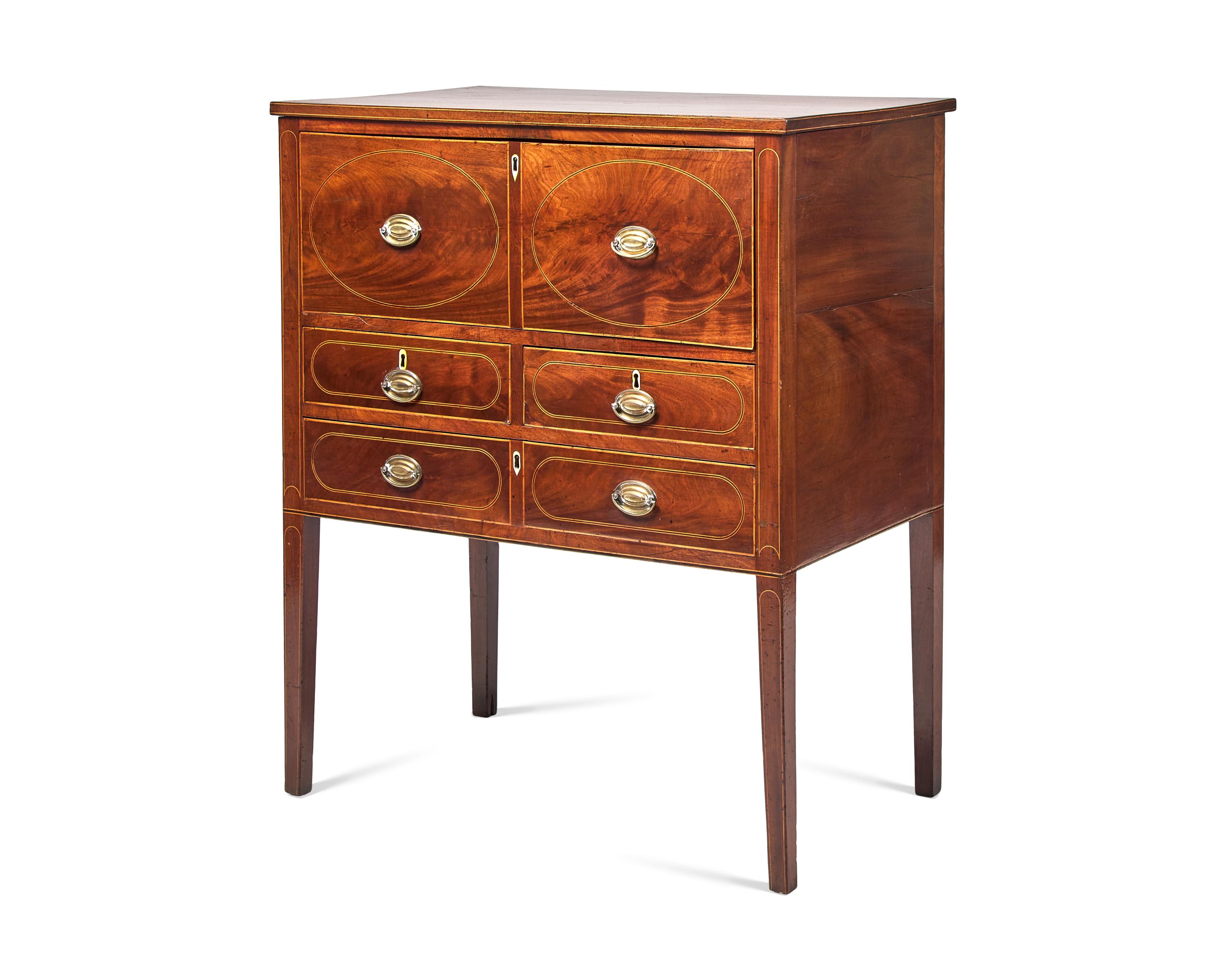 A Federal Inlaid Mahogany Lady's Writing Desk