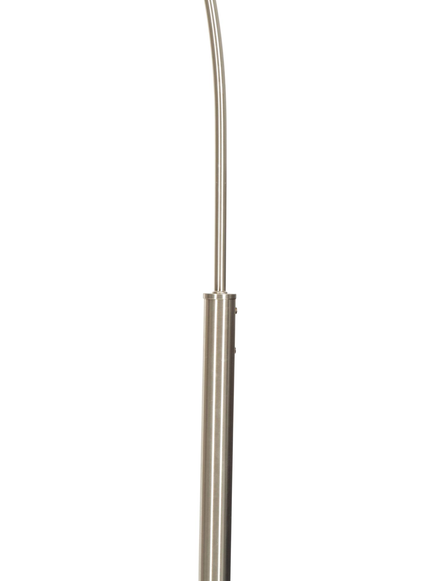 A Modernist Steel Arc Floor Lamp