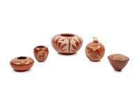 Collection of Redware Sgraffito Pottery