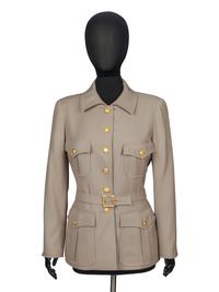 CHANEL, KHAKI MILITARY JACKET, 1996