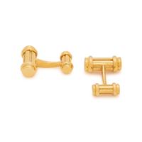 TIFFANY & CO., YELLOW GOLD 'ATLAS' CUFFLINKS