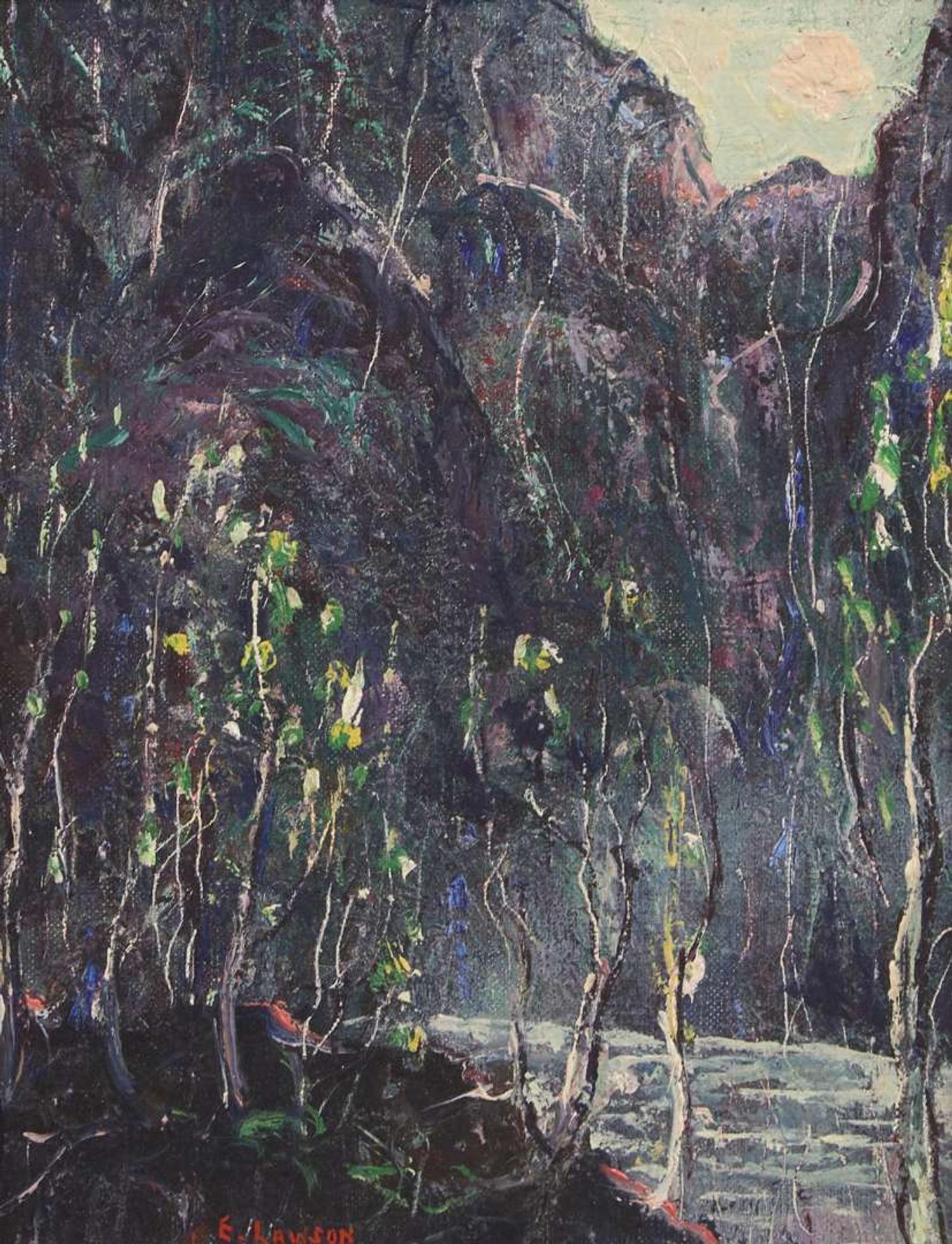 Ernest Lawson (American/Canadian, 1873-1939) - Treescape