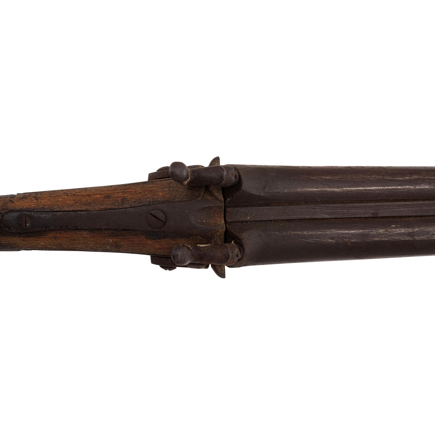 Relic Condition Double Barrel Percussion Shotgun