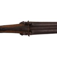 Relic Condition Double Barrel Percussion Shotgun
