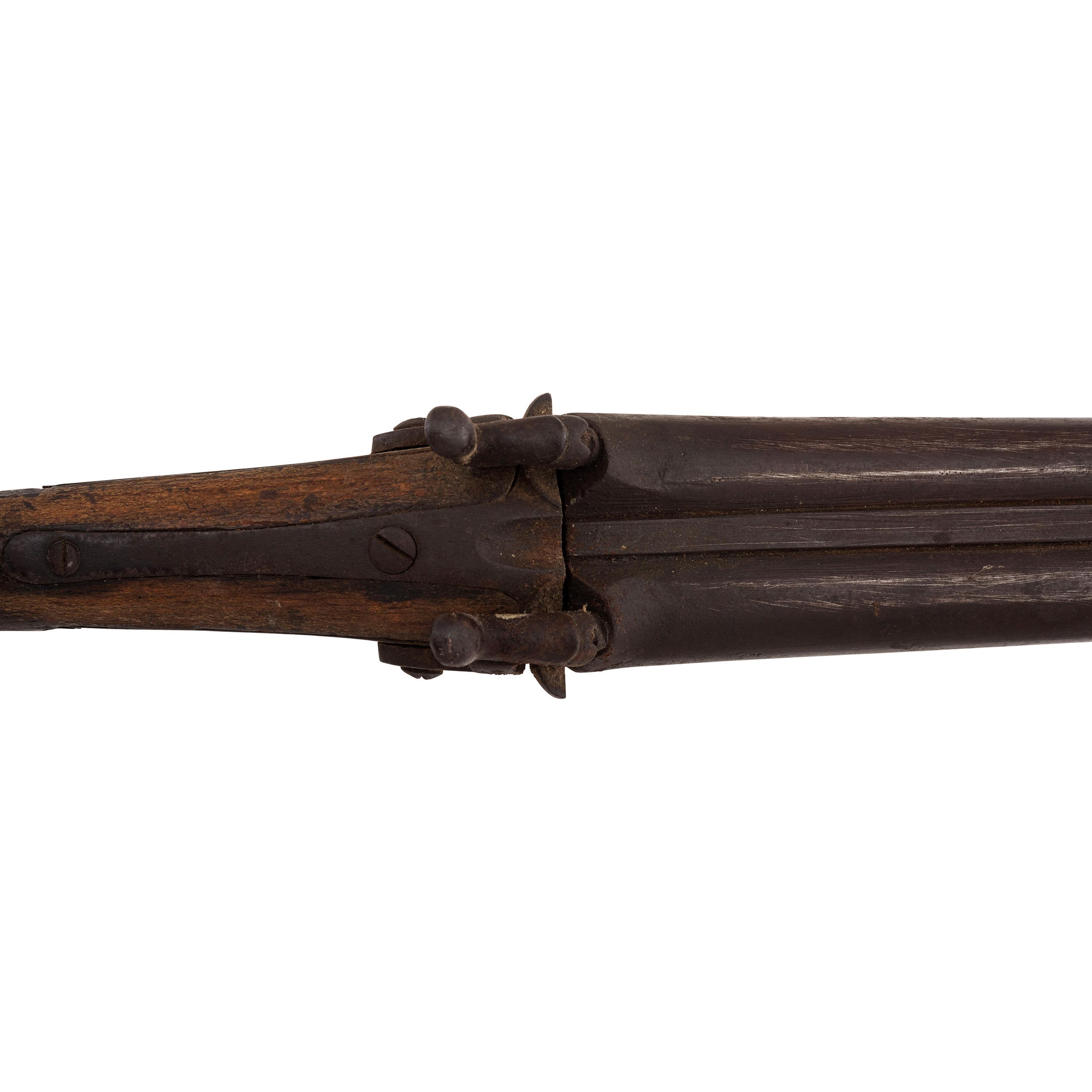 Relic Condition Double Barrel Percussion Shotgun