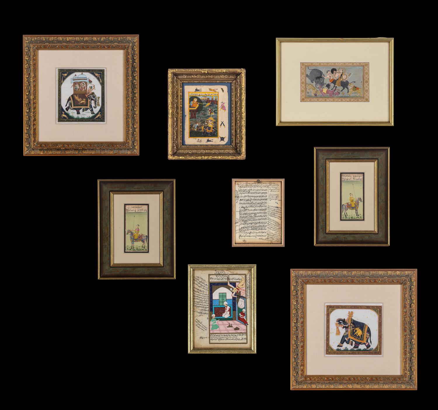 Seven Indian Miniature Paintings