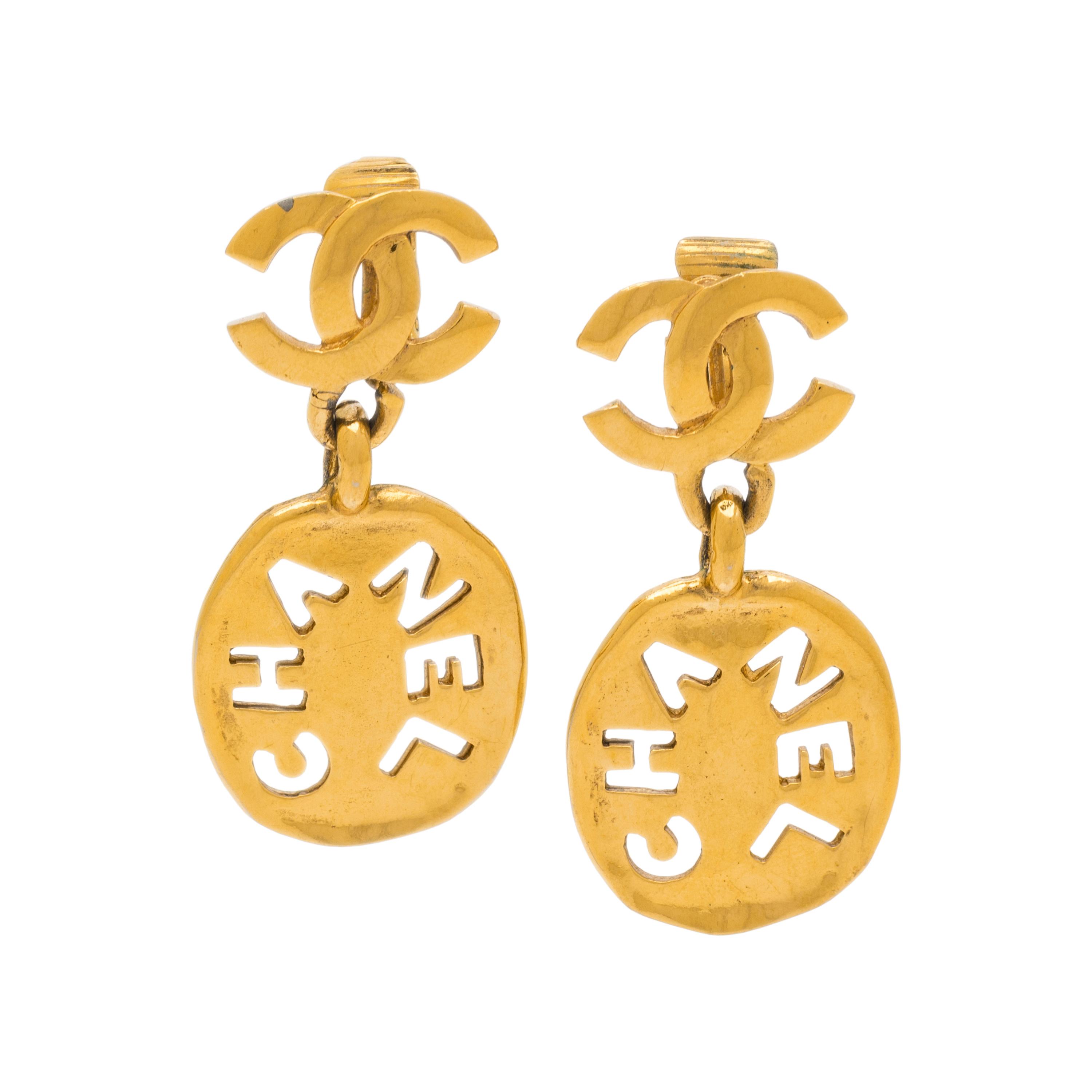 Chanel, CC Logo Ear Clips