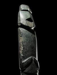 A Mezcala Serpentine Standing Figure