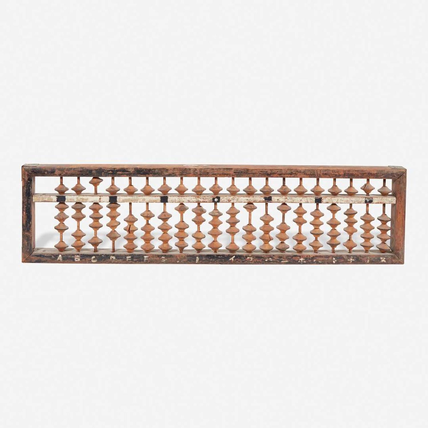A large Japanese abacus kanban (shop sign) 日本大算盘看板 Meiji/Taisho period ?????