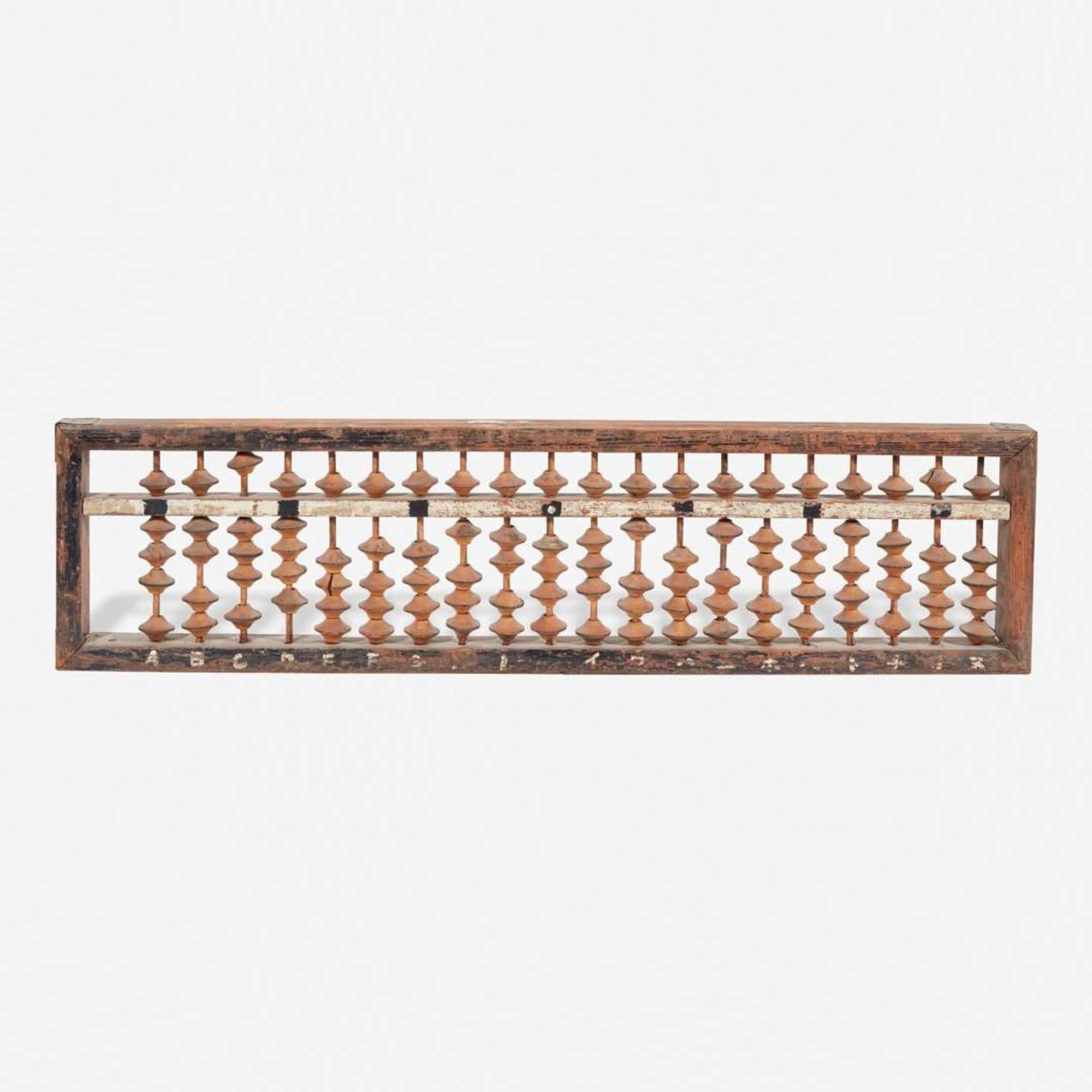 A large Japanese abacus kanban (shop sign) 日本大算盘看板 Meiji/Taisho period ?????