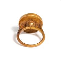YELLOW GOLD AND HARDSTONE STAR RING