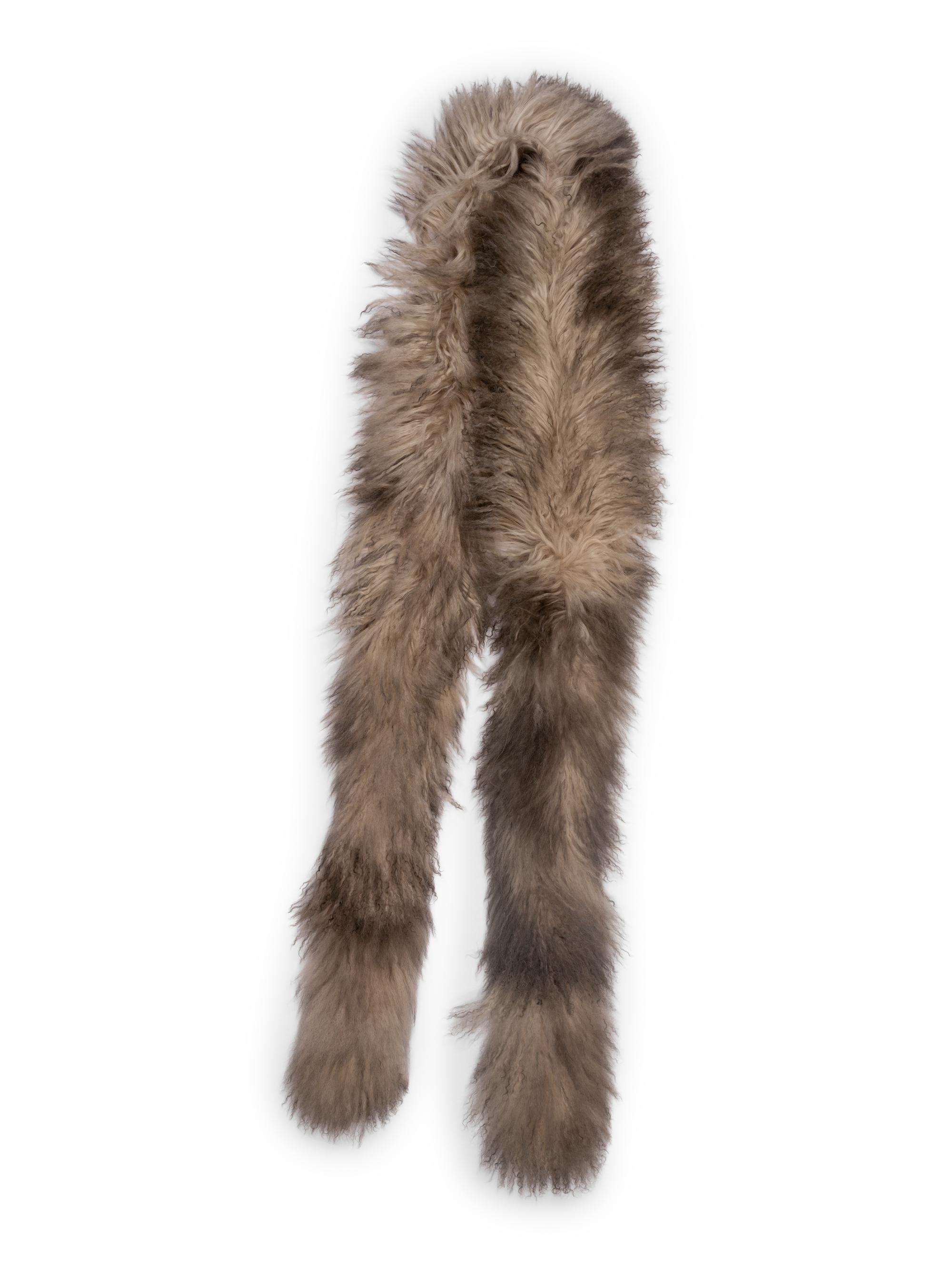 Two Fendi Mongolian Lamb Fur Stoles