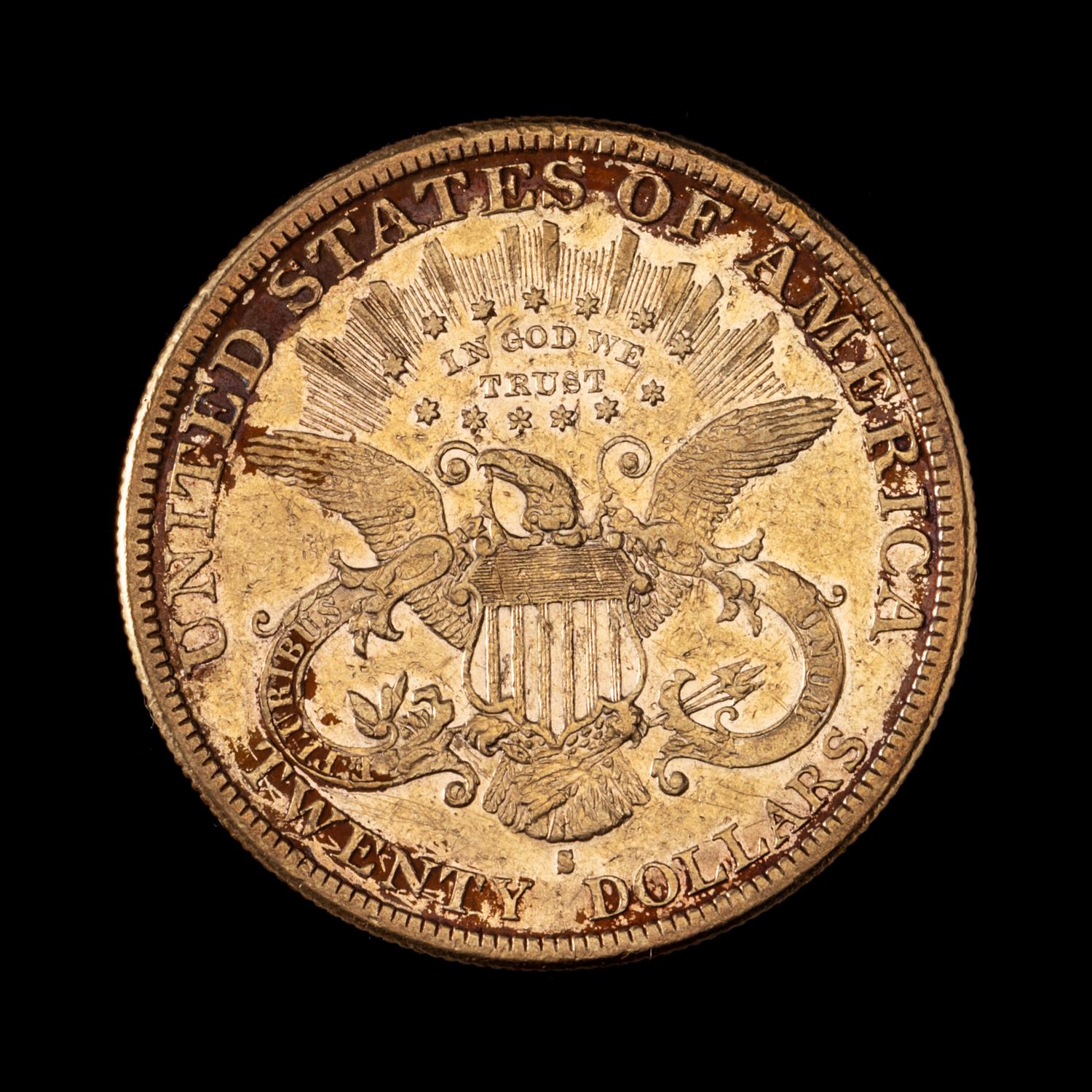 A United States 1888-S Liberty Head $20 Gold Coin
