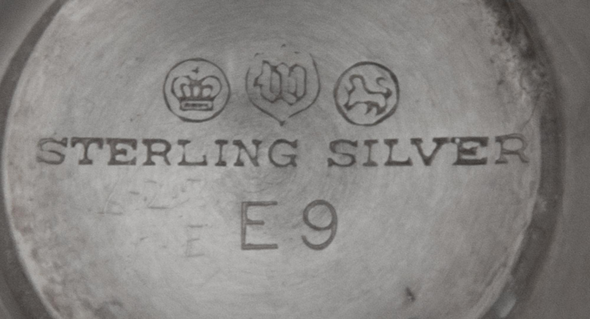 An American Silver Toothpick Holder, Watson Co., Attleboro, MA, or urn form with a gadroon rim and foot.