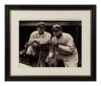 A Group of Five Large Scale Photographs Depicting Baseball Players Formerly Displayed at Mike Ditka’s Restaurant
