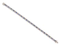 DIAMOND AND SAPPHIRE BRACELET