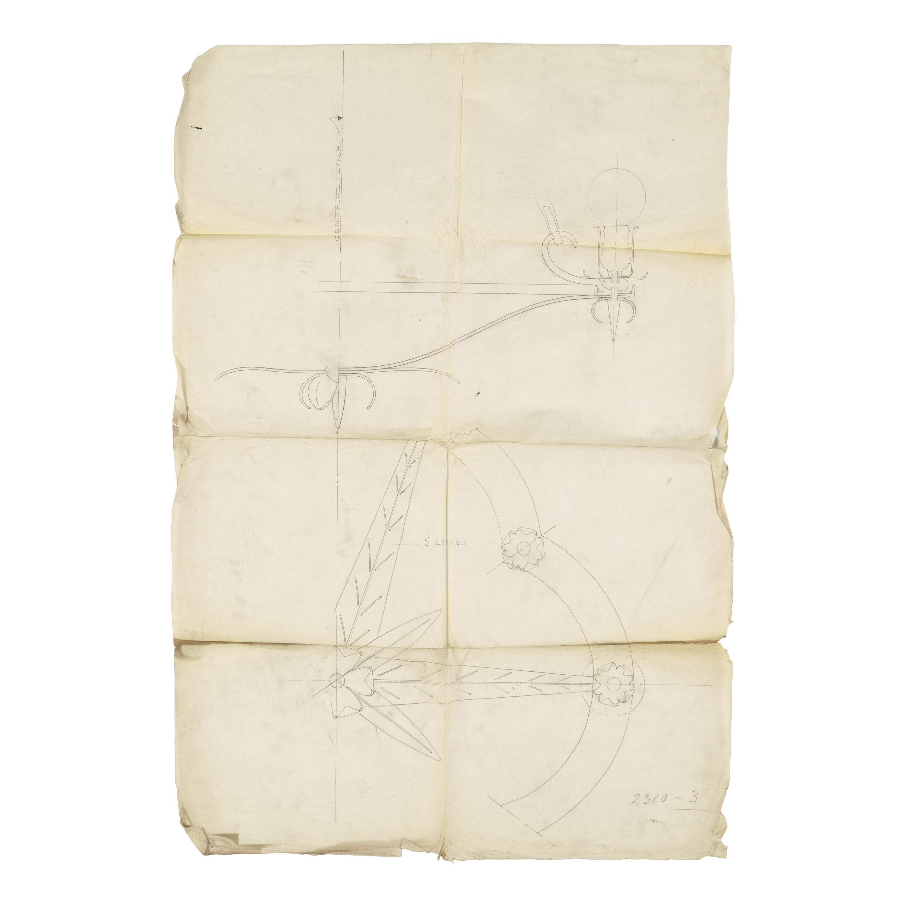 Studio of Samuel Yellin (American, 1884–1940) — Collection of Three Original Sketches