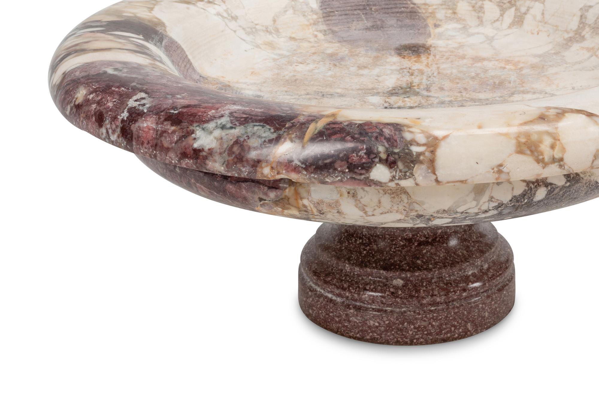 A Pair of Large Grand Tour Marble Tazze