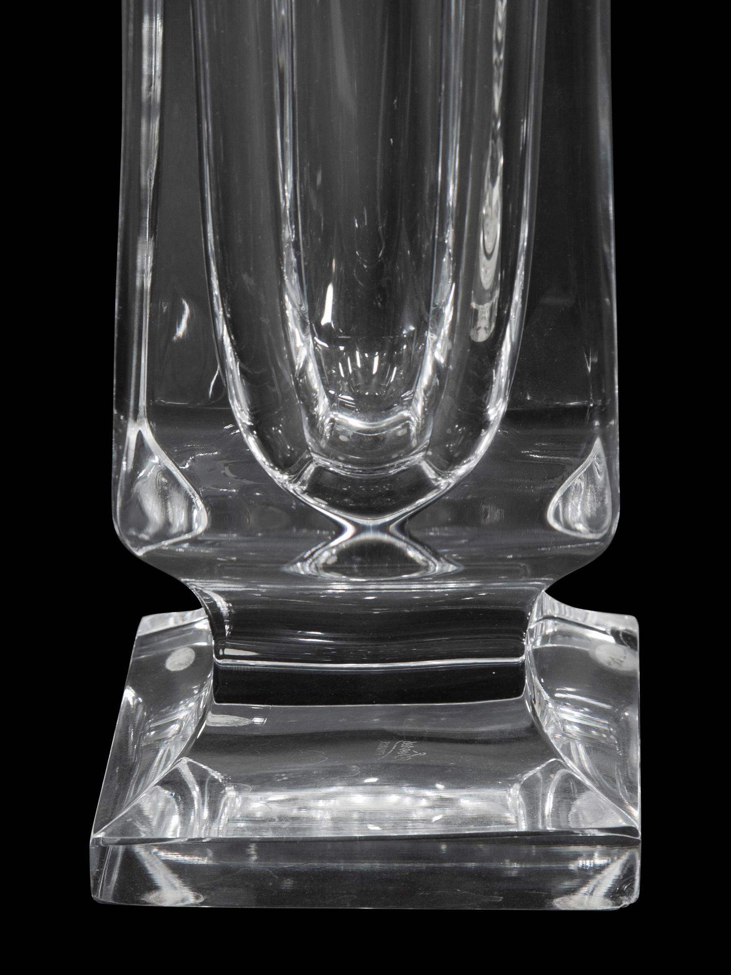 A Baccarat Campana Form Vase