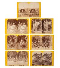 [NATIVE AMERICANS]. HILLERS, John K., and BEAMAN, E.O., photographers. A group of 13 Powell Expedition stereoviews featuring Native American subjects, comprising: