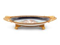 A Gilt Metal Mounted Sevres Style Porcelain Tray