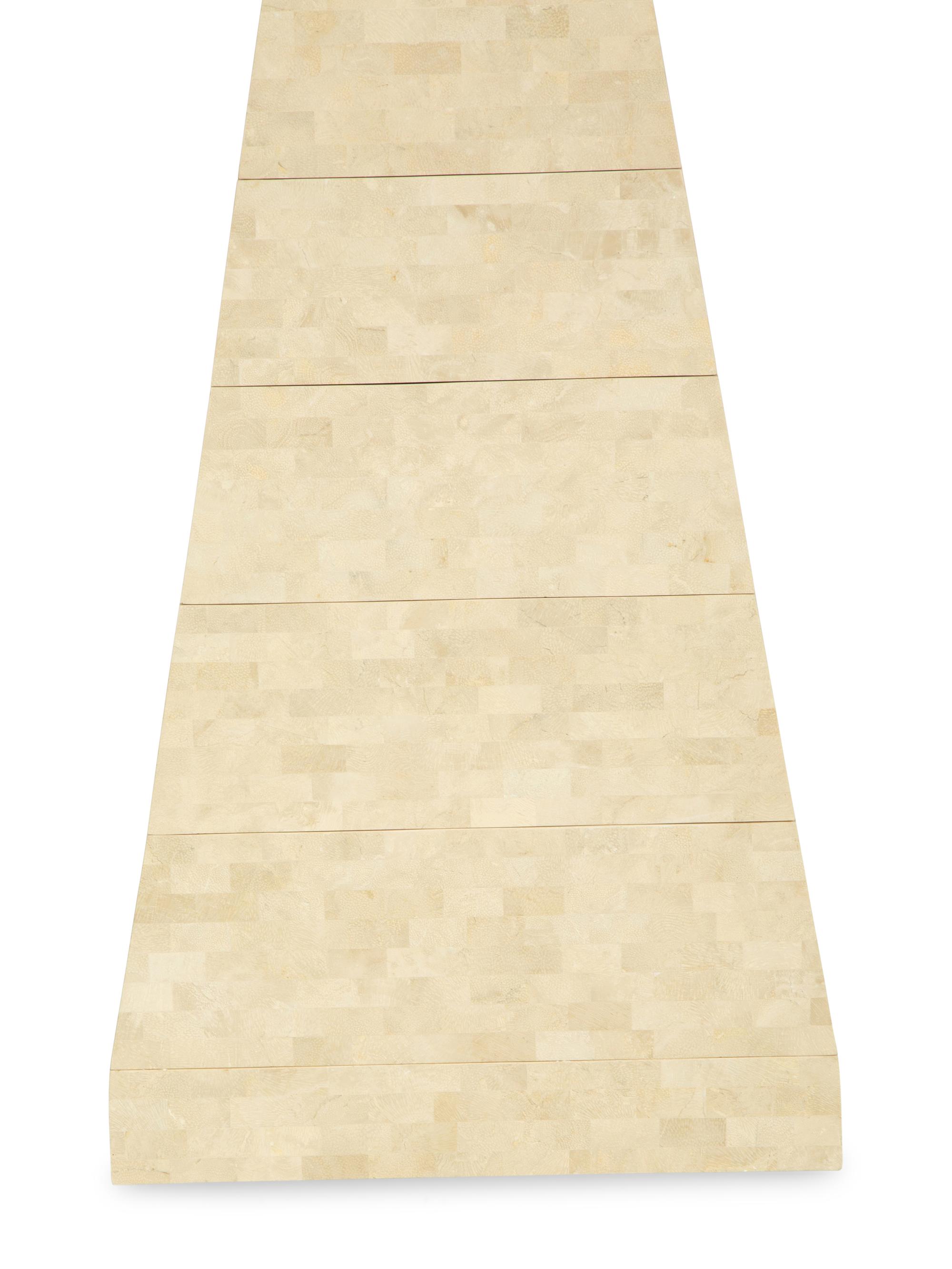 A Contemporary Tesselated Obelisk-Form Tall Chest of Drawers