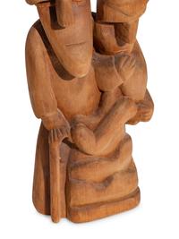 Untitled Wood Sculpture, Saint Joseph and Jesus