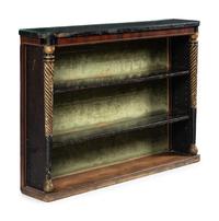 A Regency Parcel Gilt and Ebonized Mahogany Étagère