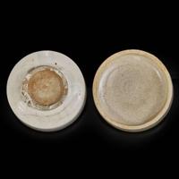 A red and green-enameled Cizhou cosmetic box 红绿彩磁州窑梳妆盒 Jin dynasty ?