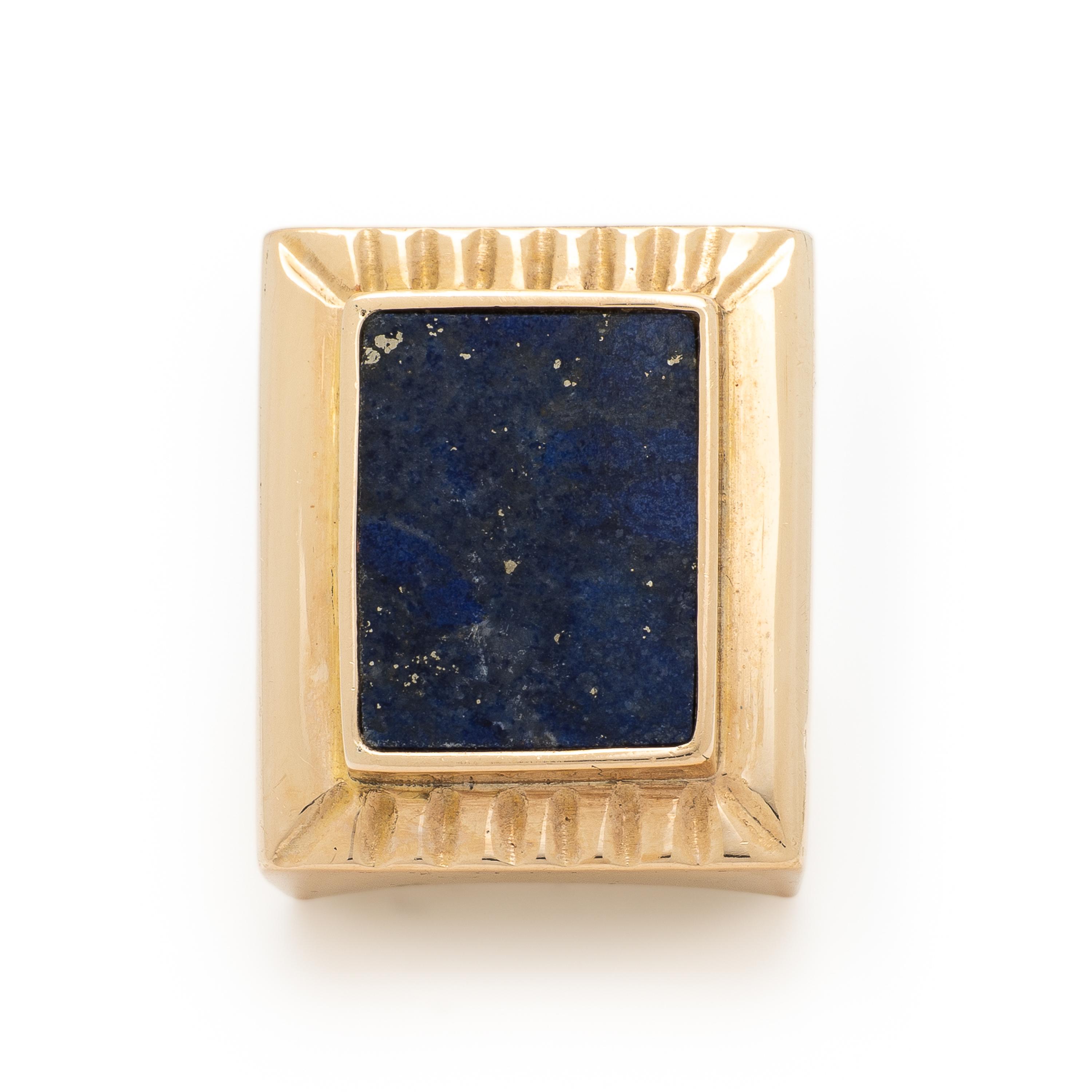 Lapis Lazuli and Yellow Gold Ring