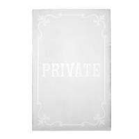 An Etched Glass Pub Window Panel 21.5" W x .25" D x 33.5" H — England, 19th Century