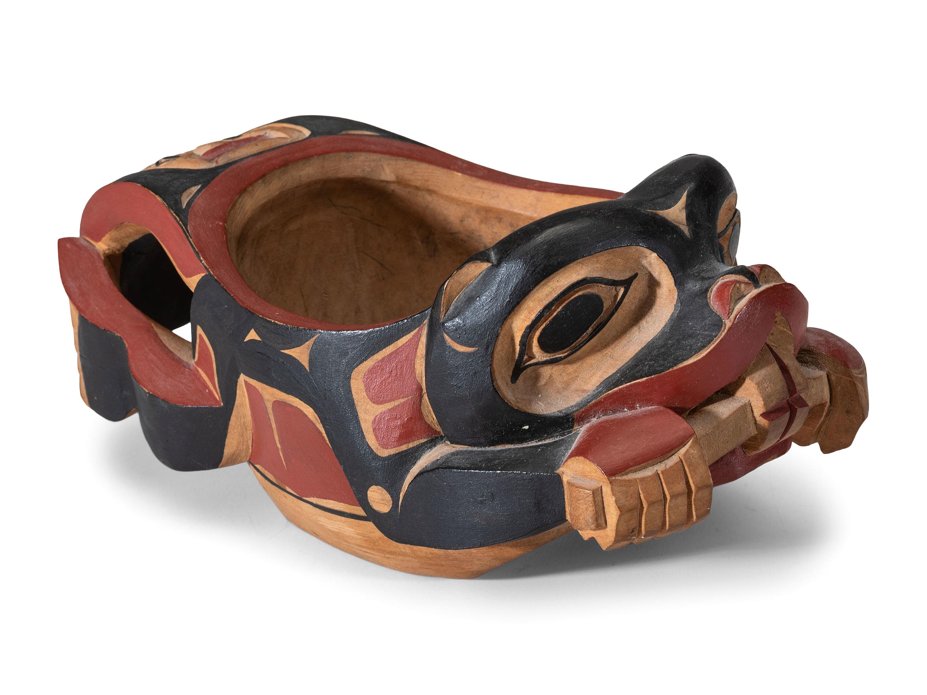 Carved Beaver Bowl