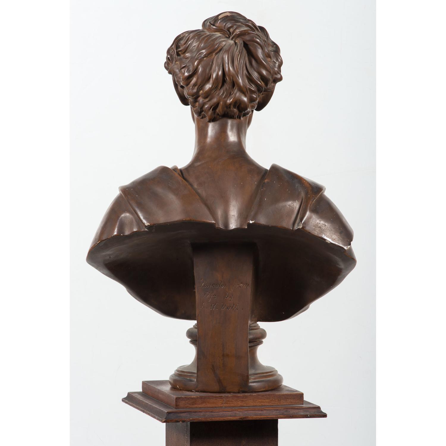 Abraham Lincoln Plaster Bust by Volk