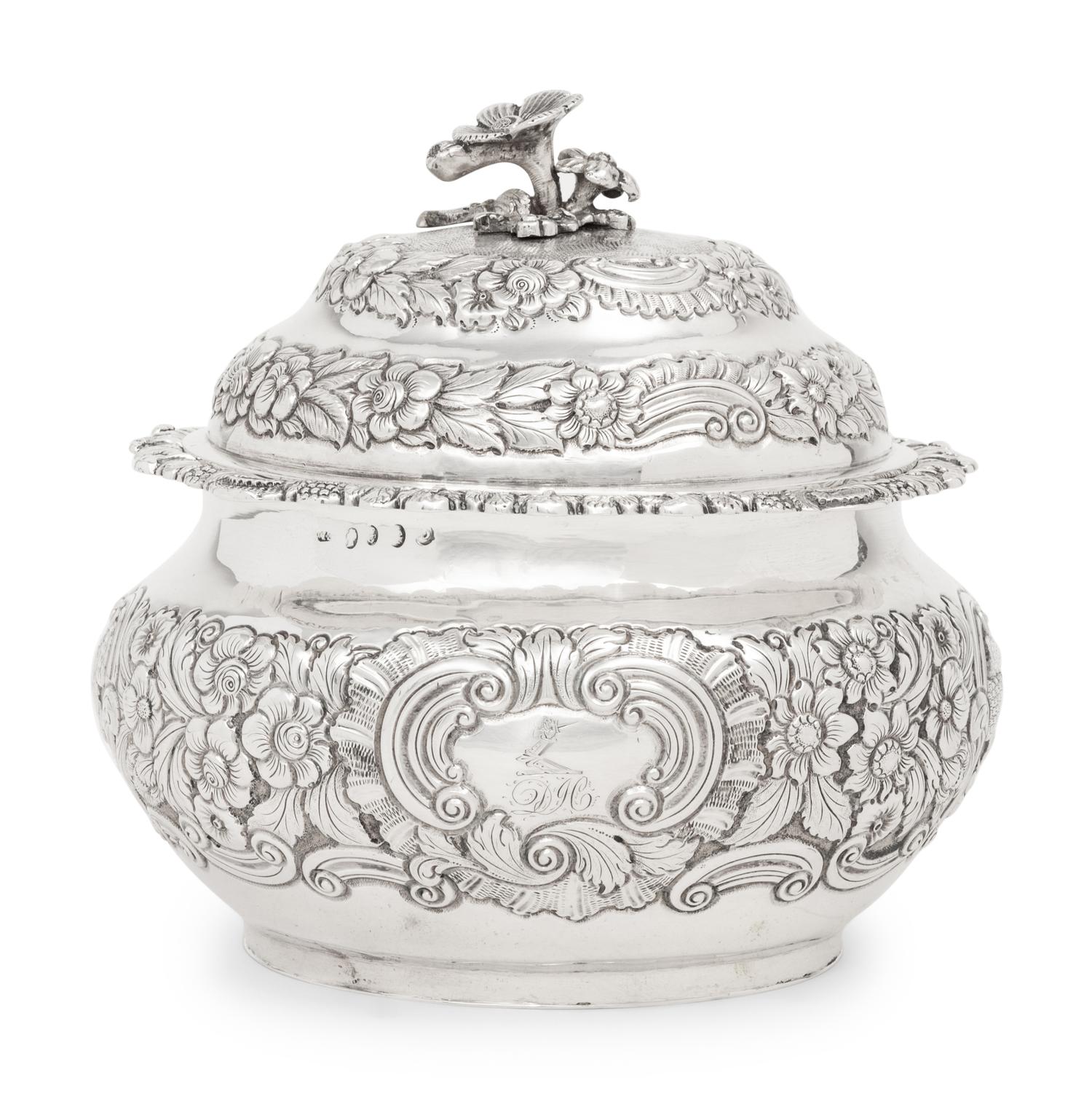 An Irish George IV Silver Covered Jar