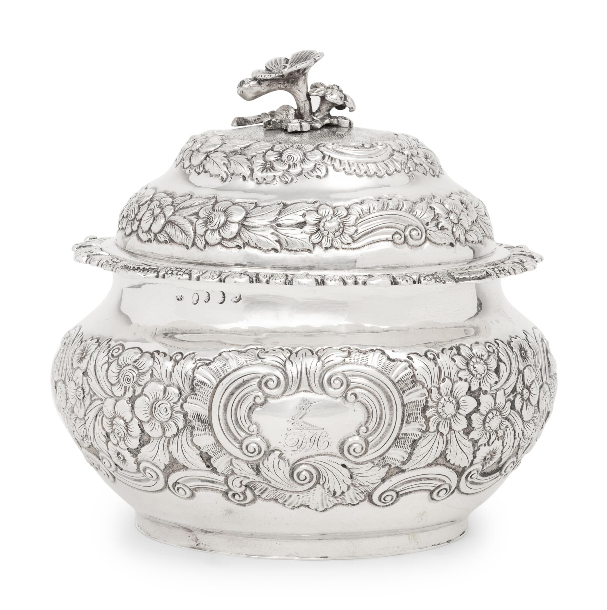 An Irish George IV Silver Covered Jar