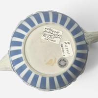 A Wedgwood Blue Dip Jasperware Teapot UK, circa 1790