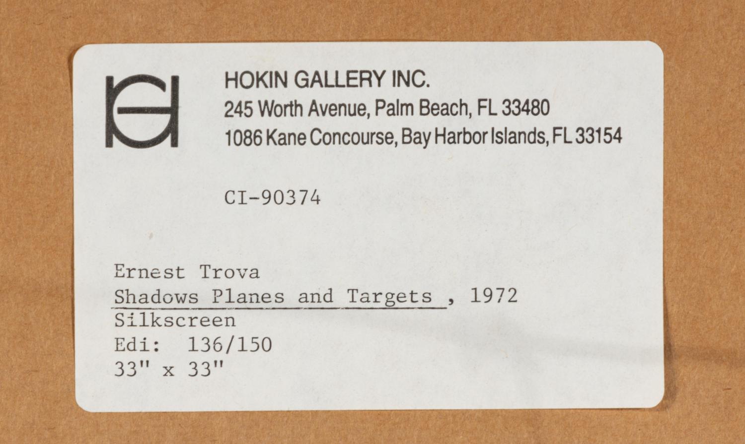 Four works from Shadows, Planes, and Targets , 1971