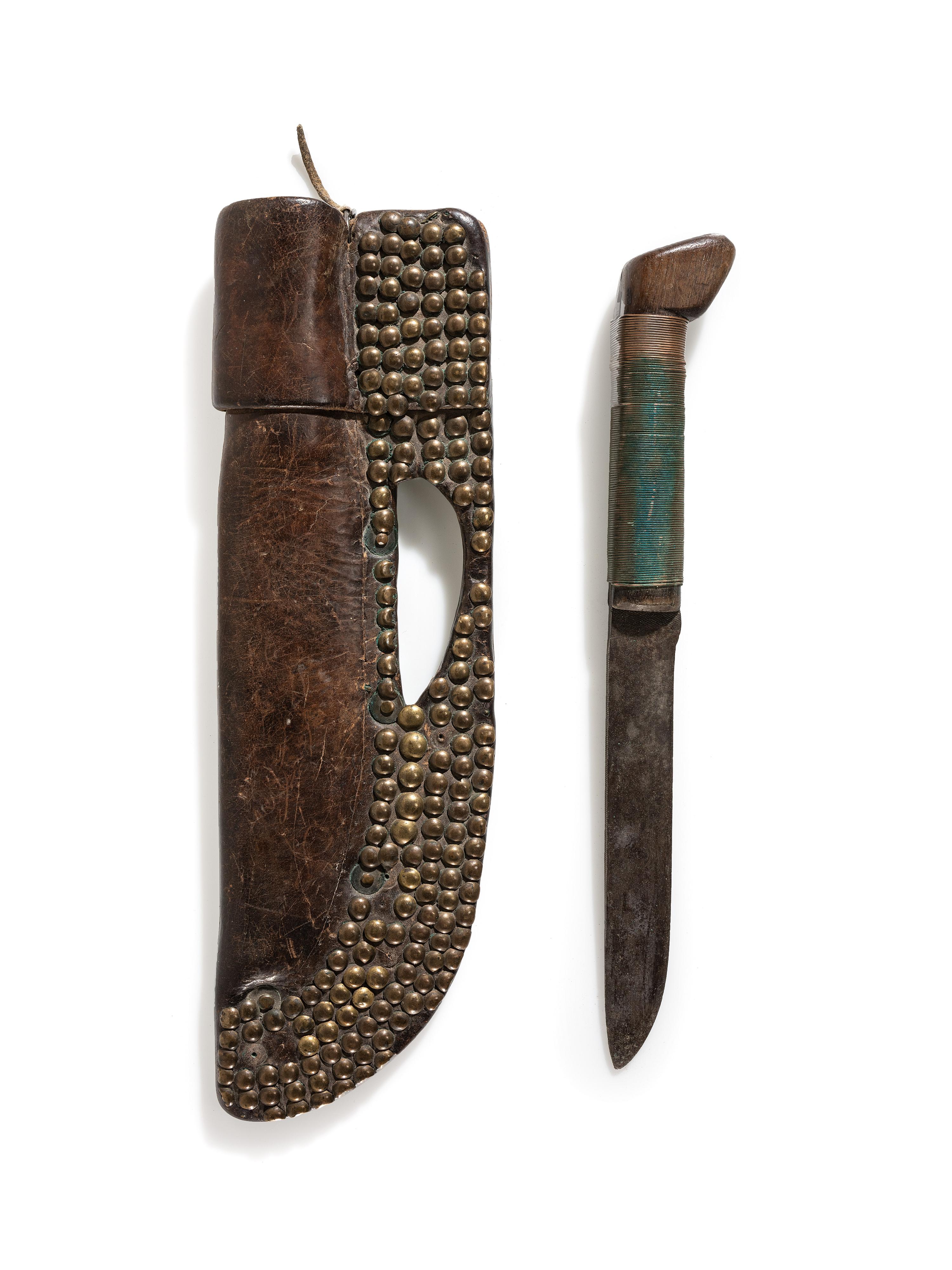 Northern Plains Tacked Knife Sheath, with Knife