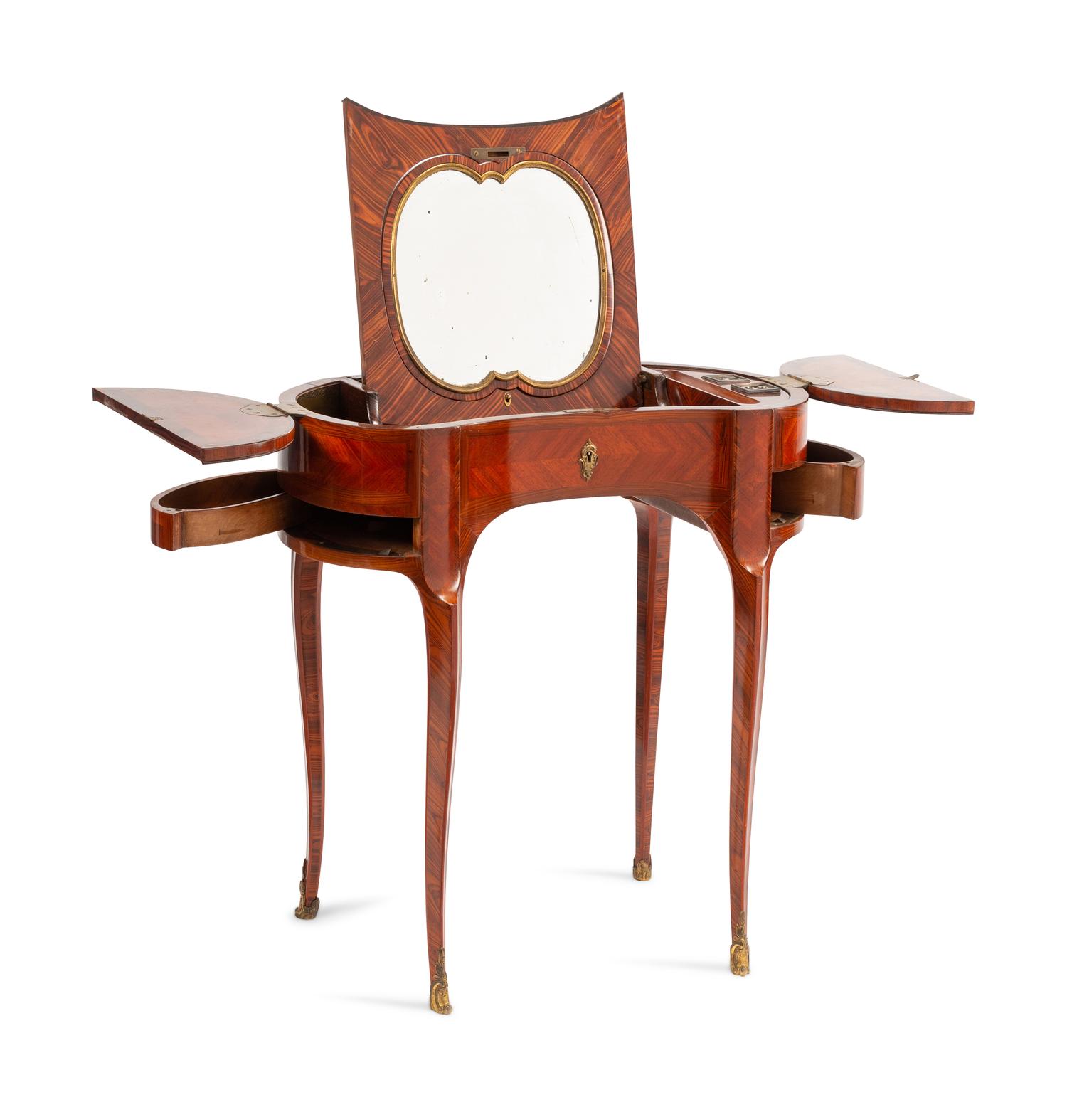A Louis XV Style Parquetry Poudreuse