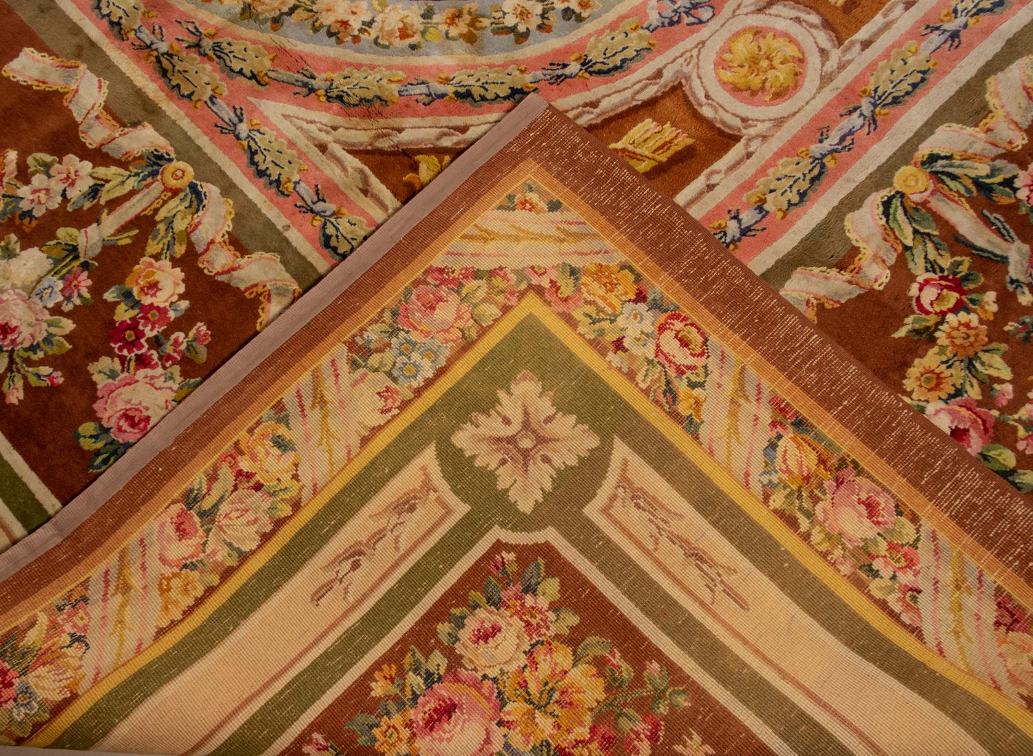 A French Aubusson Style Wool Rug