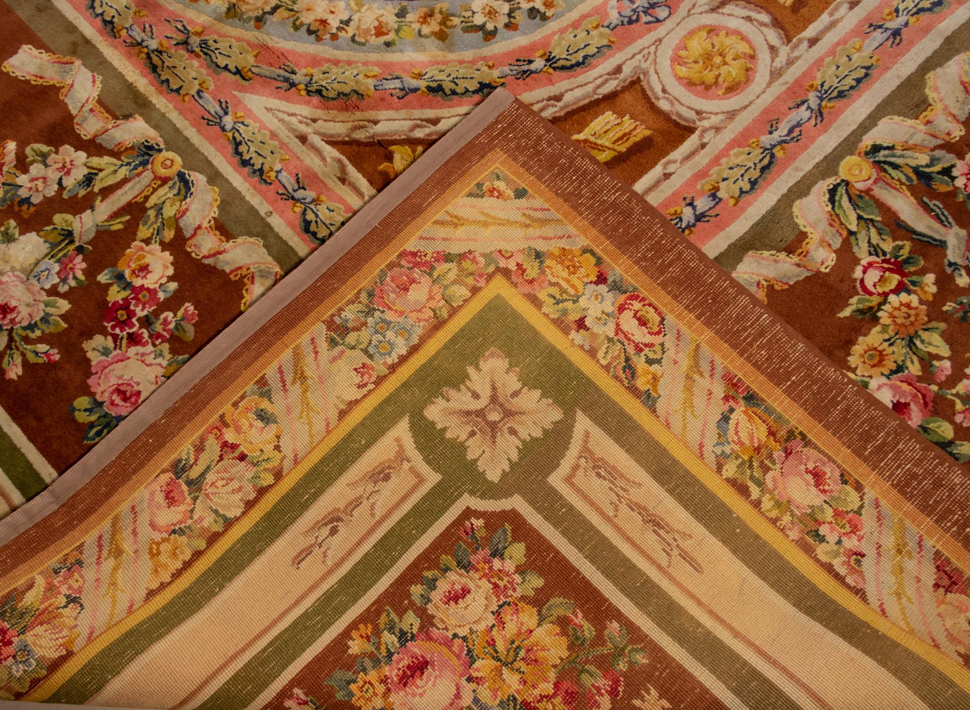 A French Aubusson Style Wool Rug