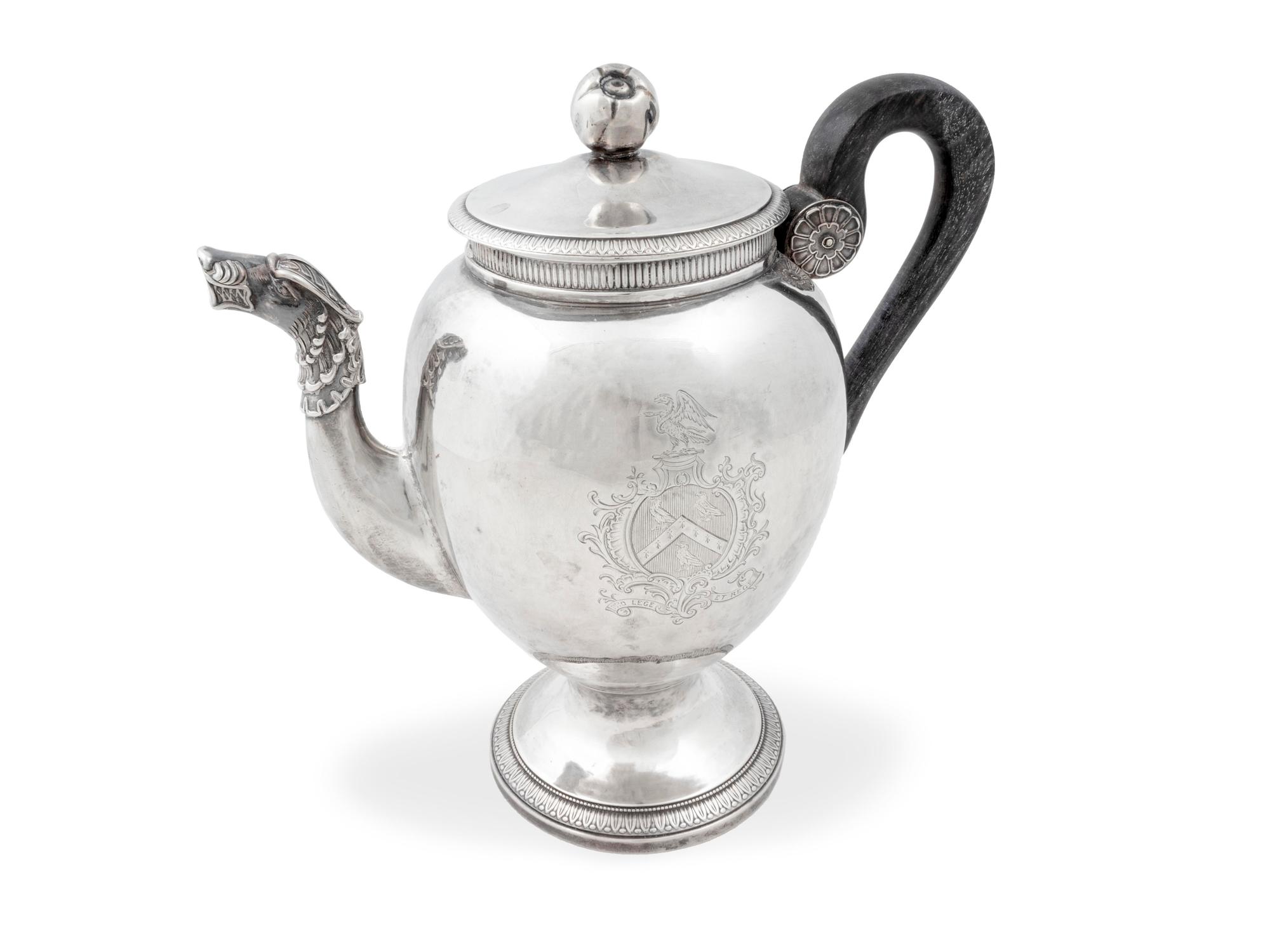 An Empire Silver Coffee Pot — French, Early 19th Century