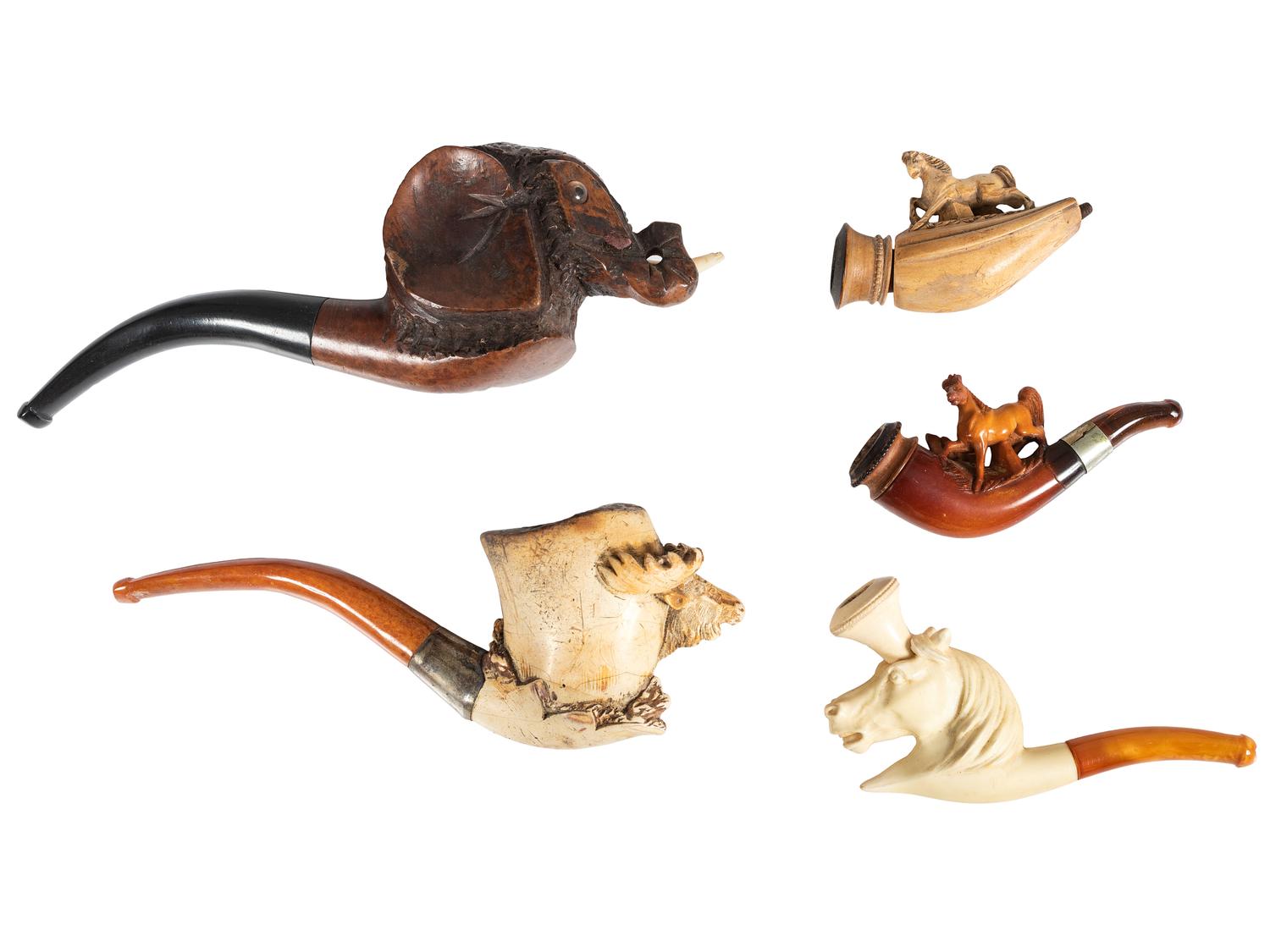 A Collection of Carved Pipes