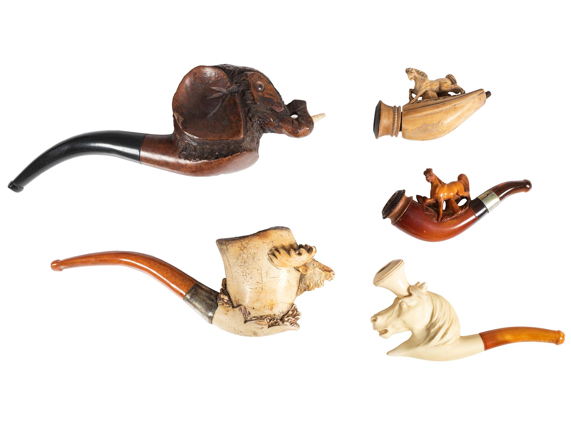 A Collection of Carved Pipes
