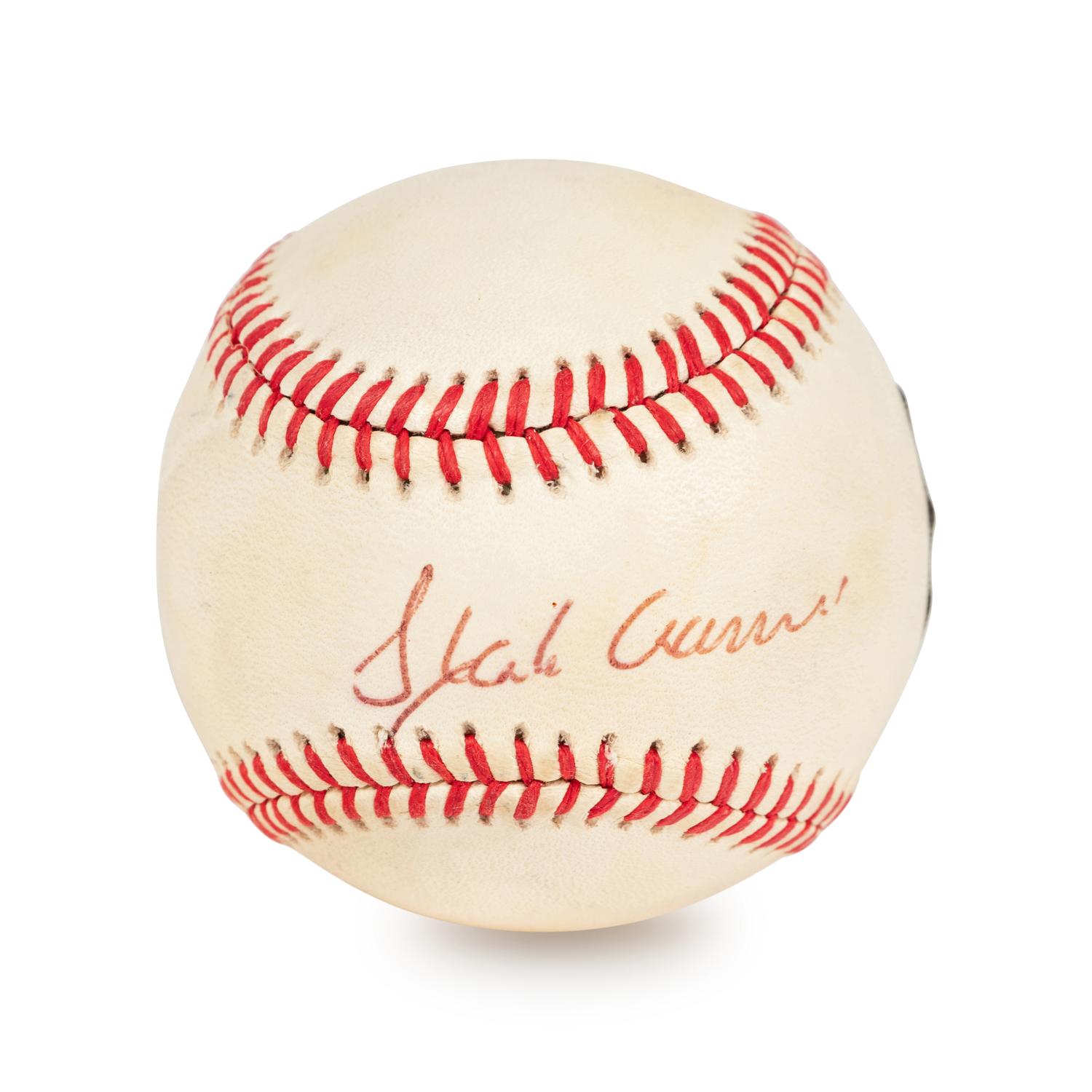 A Hank Aaron Signed Autograph Baseball (Beckett Authentication Services BAS Certified),