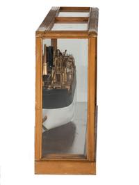 A Painted Wood Cased Half Model of the Polyktor SS