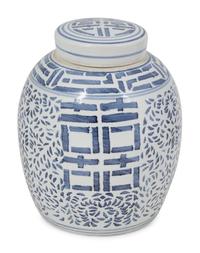 Three Chinese Blue and White Porcelain Jars