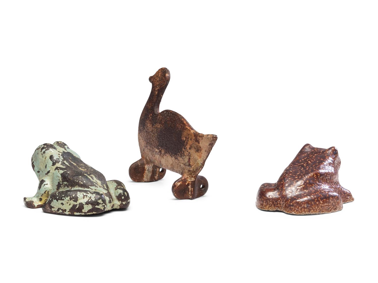 Three Animal Form Decorative Items